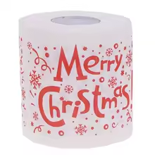 Christmas Santa tissue roll packaging and product display